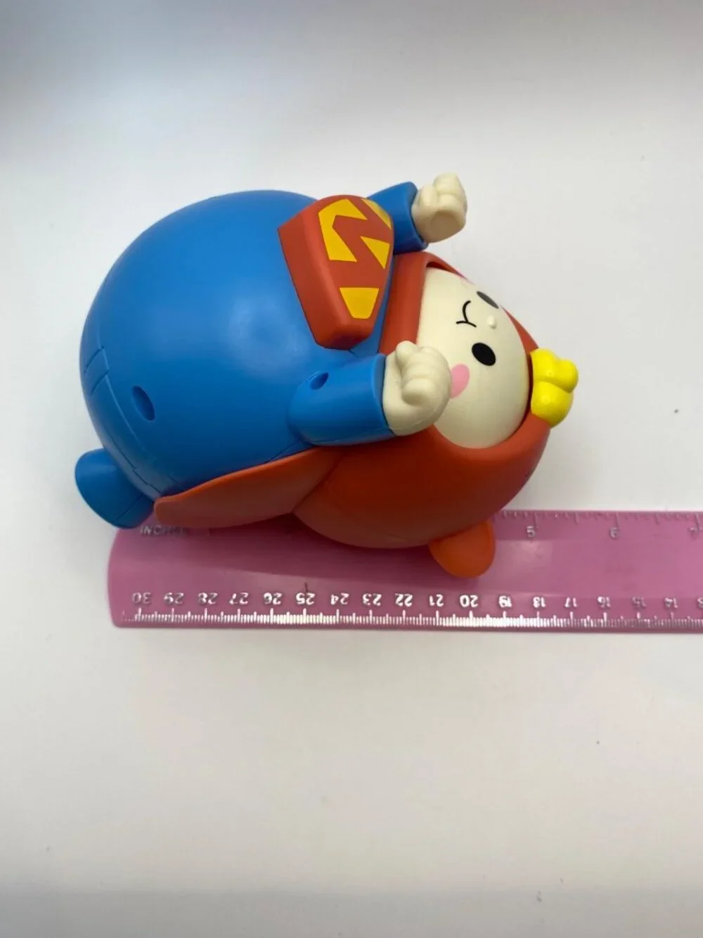 Superhero-Themed Toy Figure With Bear Costume & Cape Durable Plastic and silicon